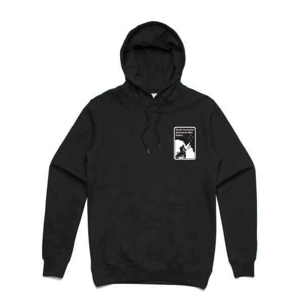 SAABR Hoodie, logo on front and text on back Thumbnail